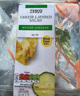 Cheese layered salad